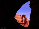 Delicate Arch Through Frame Arch,&nbsp;Utah