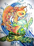 koi_carp_and_sea_turtle_by_crazyxav-d2yvd9z