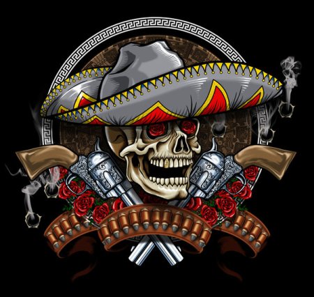 CAVEIRA MEXICANA Mexican_Skull_by_russellink