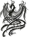 tatuagem de fenix tribal&nbsp;4