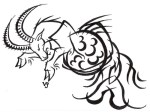 Tribal-Design-Capricorn-Tattoo-Ideas