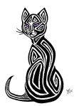Tribal_Cat_Tattoo_Design_by_AerynOustinne